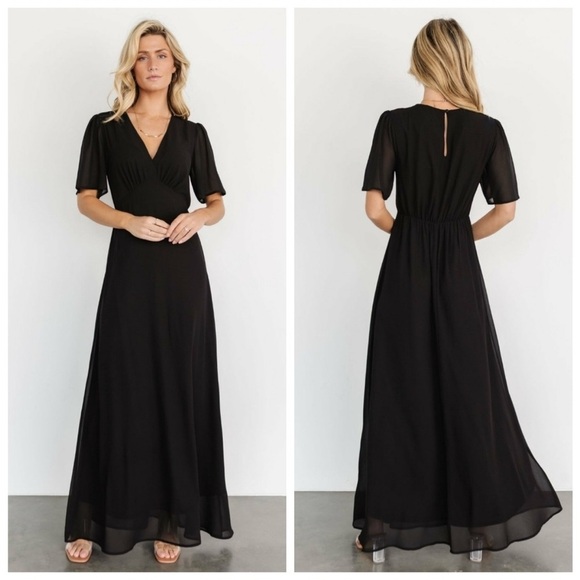Baltic Born Dresses & Skirts - Baltic Born Esti Black Maxi Dress XL NEW
